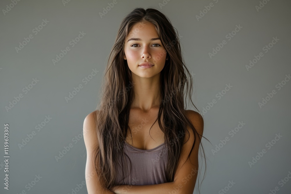 Fototapeta premium beautiful woman with fit body