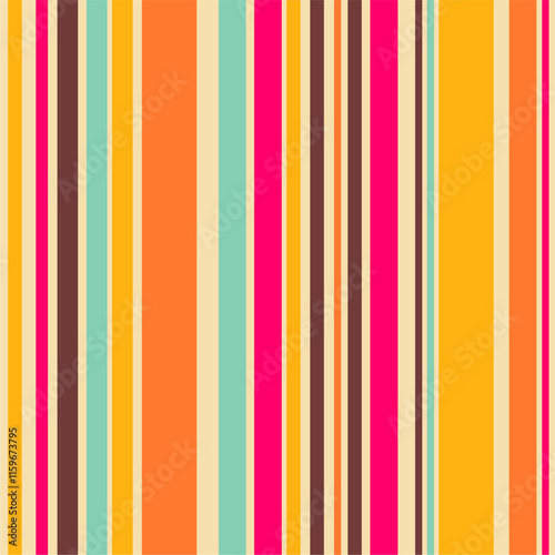 Seamless decorative pattern with stripes print for textile, paper, pak etc geometric design