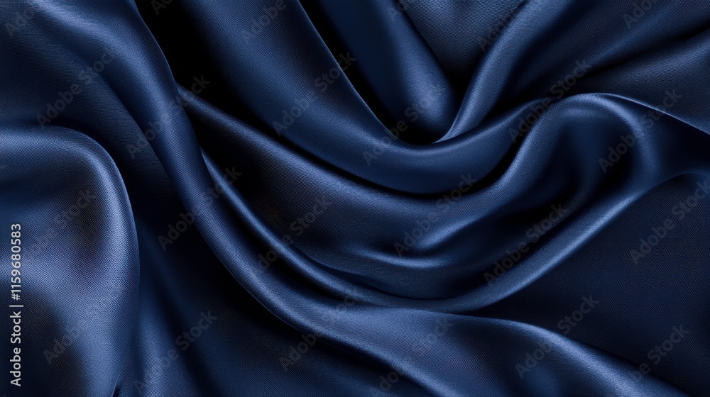 Fototapeta premium Elegant Blue Satin Fabric Background for Design