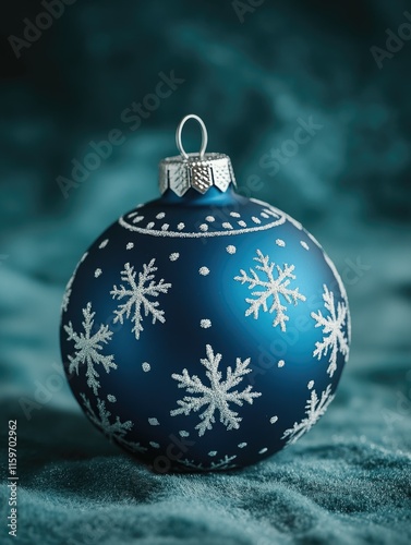 Wallpaper Mural Christmas Ball Ornament with Snowflake Pattern Torontodigital.ca