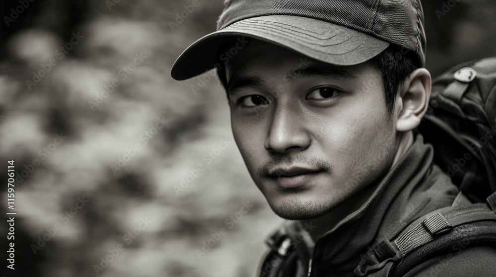 Adventurous Hiker, Outdoor Portrait Adventurous Hiker, Outdoor Portrait