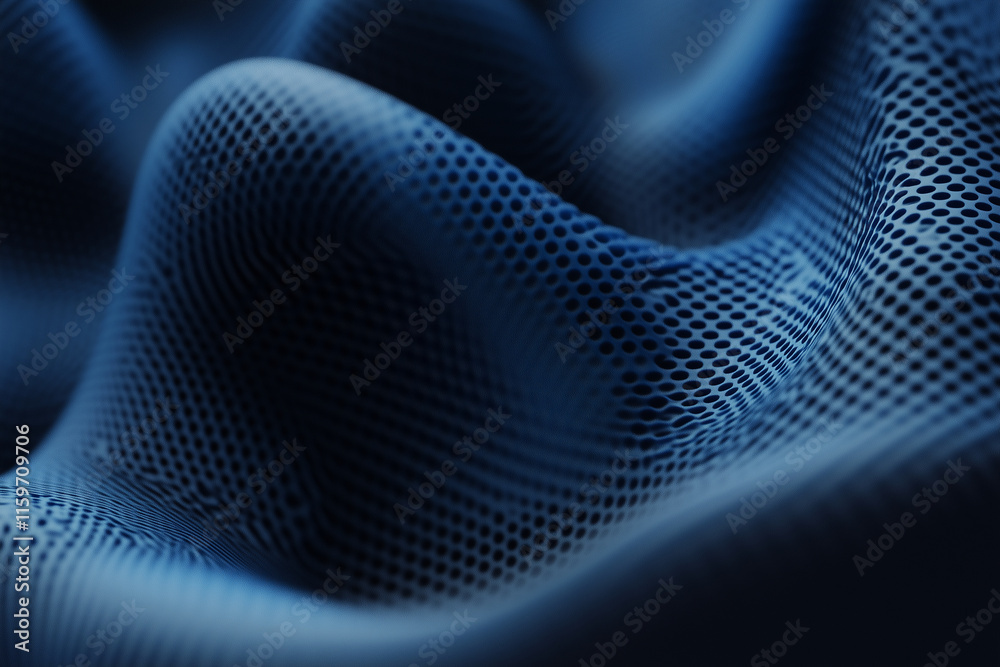Blue, fuzzy, abstract image of a fabric Blue, fuzzy, abstract image of a fabric