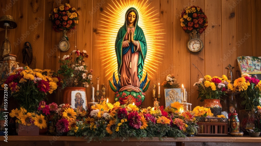 Fototapeta premium statue of the virgin mary