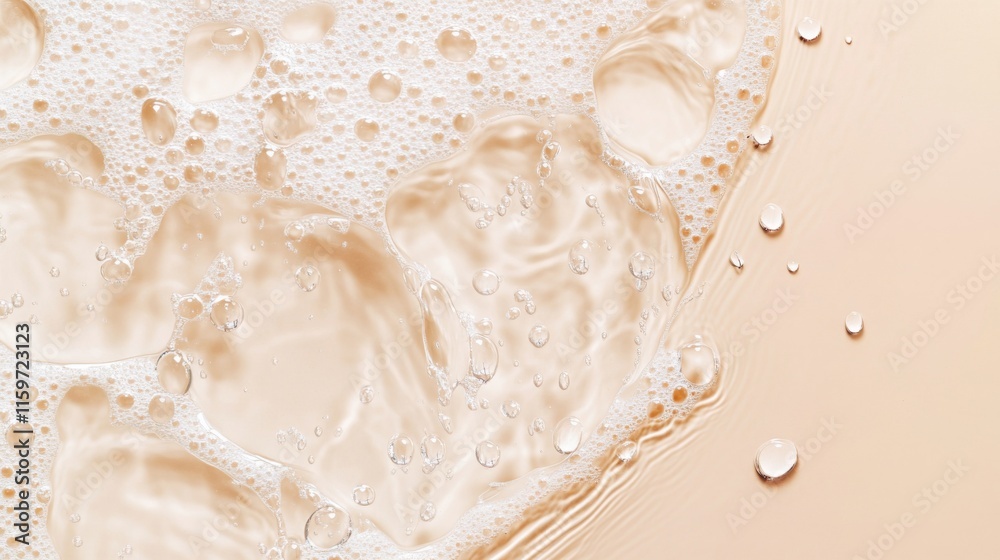 Water wave cosmetics concept. Skin care pure fluid pattern background. Fresh mousturusing gel or serum texture overlay Water wave cosmetics concept. Skin care pure fluid pattern background. Fresh mousturusing gel or serum texture overlay