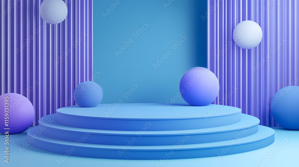 3d rendering of Blue and purple abstract geometric background. Scene for advertising, technology, showcase, banner, game, sport, cosmetic, business, metaverse. Sci-Fi Illustration. Product display
3d rendering of Blue and purple abstract geometric background. Scene for advertising, technology, showcase, banner, game, sport, cosmetic, business, metaverse. Sci-Fi Illustration. Product display