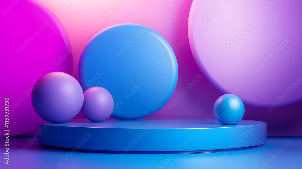3d rendering of Blue and purple abstract geometric background. Scene for advertising, technology, showcase, banner, game, sport, cosmetic, business, metaverse. Sci-Fi Illustration. Product display
3d rendering of Blue and purple abstract geometric background. Scene for advertising, technology, showcase, banner, game, sport, cosmetic, business, metaverse. Sci-Fi Illustration. Product display