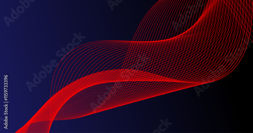 abstract red lines wave background