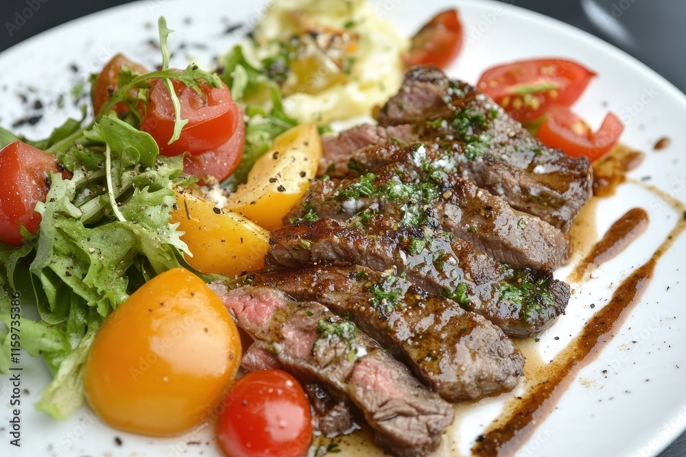 Greek gyro served on a white dish Greek gyro served on a white dish
