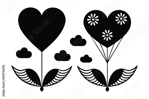 love in the air valentine icons..eps