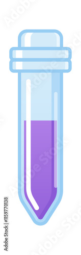 Tube test with liquid sample