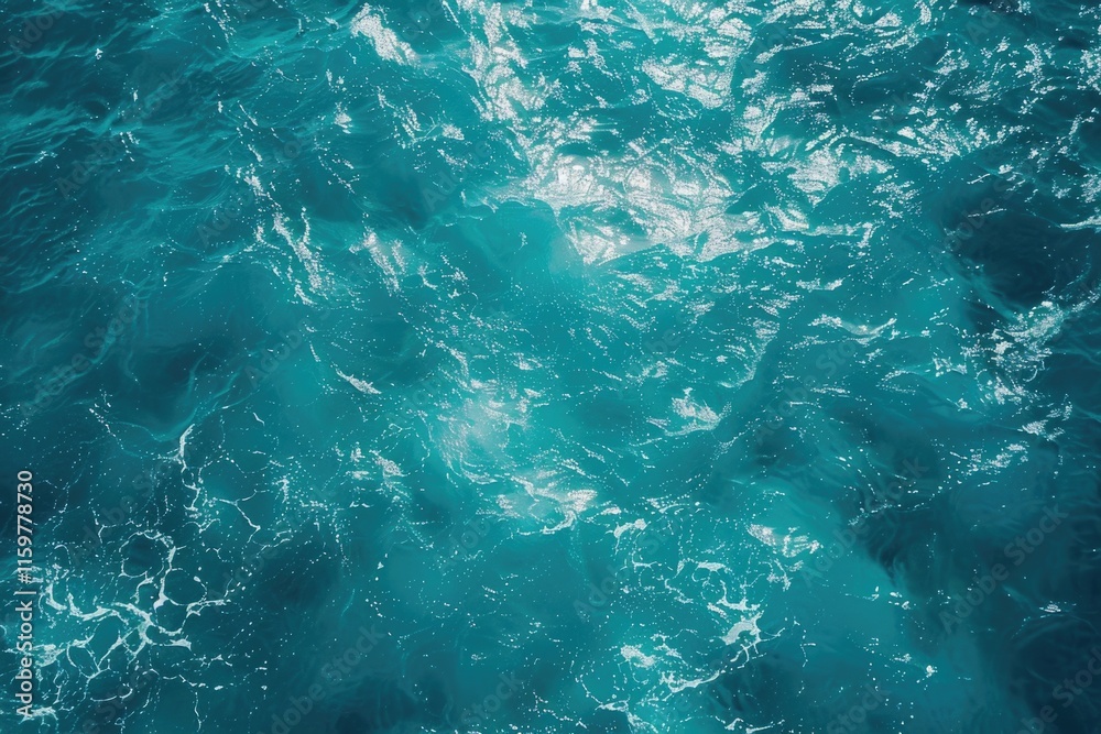 Gentle ocean waves on a clear day.