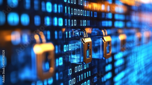 Modern Security Technology with Bright Light Effects