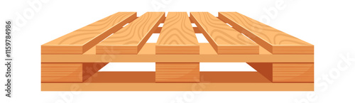 Timber pallet for freight shipping