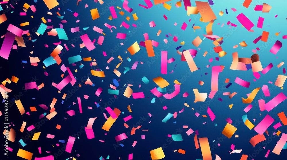 Obraz premium Joyful Confetti Celebration Burst - Festive Background