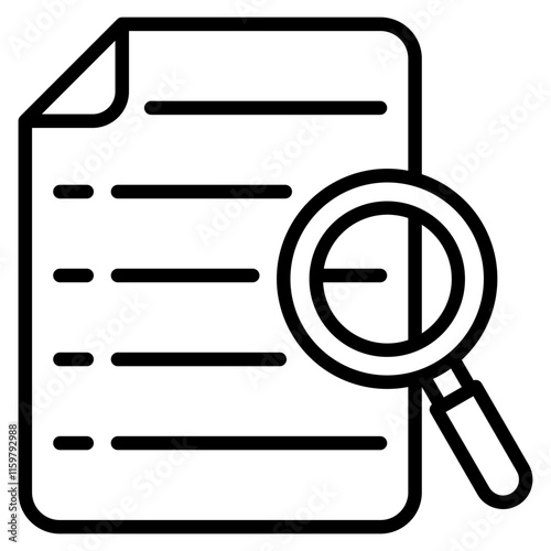Search File Icon Element For Design