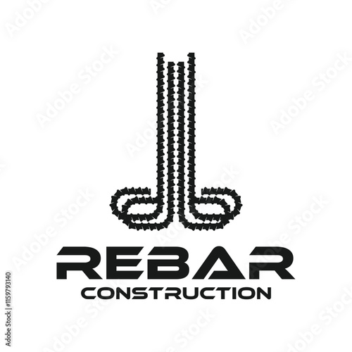 reinforcement logo design vector idea