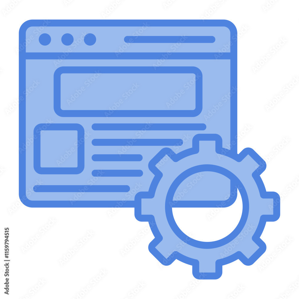 Blog Administration Icon Element For Design Blog Administration Icon Element For Design