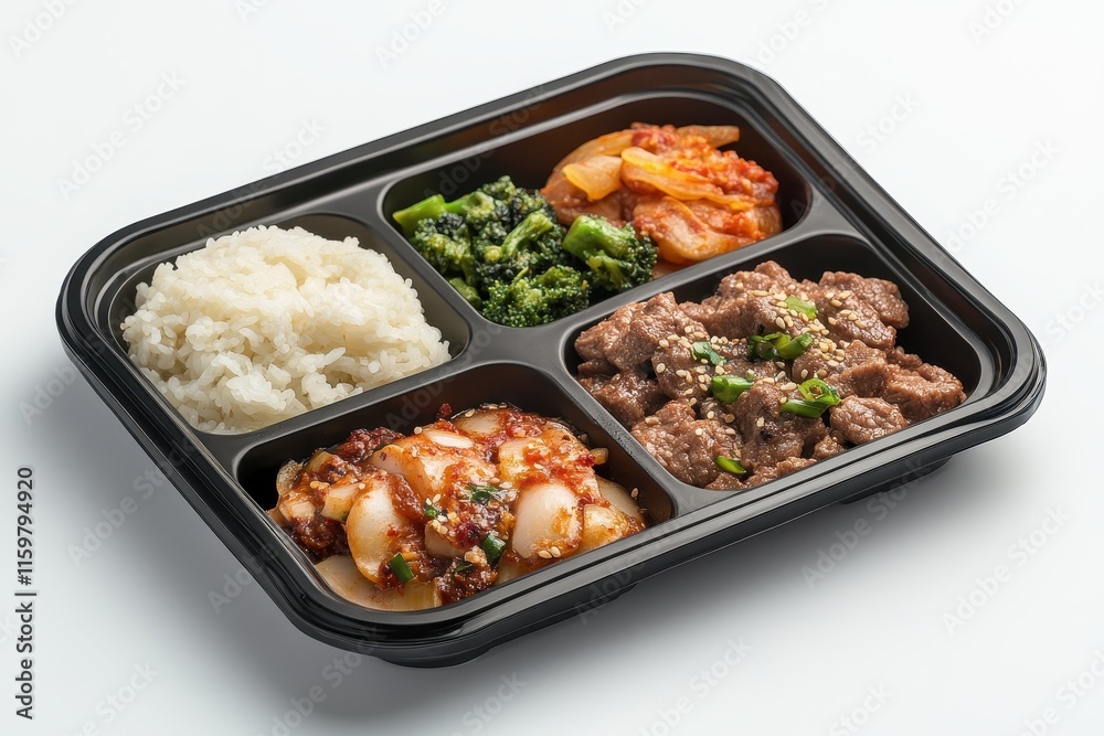 Bulgogi meat close to a meal Bulgogi meat close to a meal
