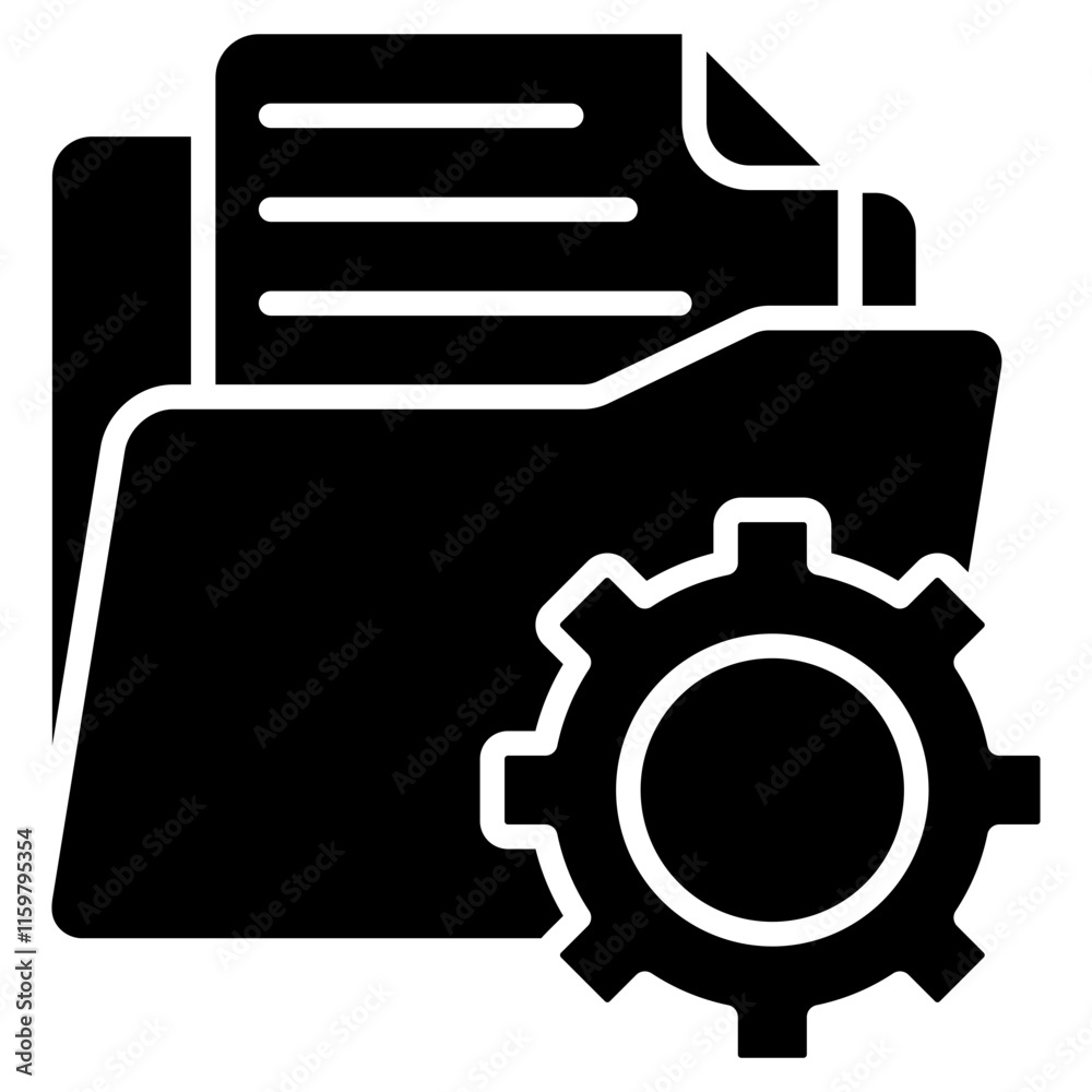 Document Management Icon Element For Design Document Management Icon Element For Design
