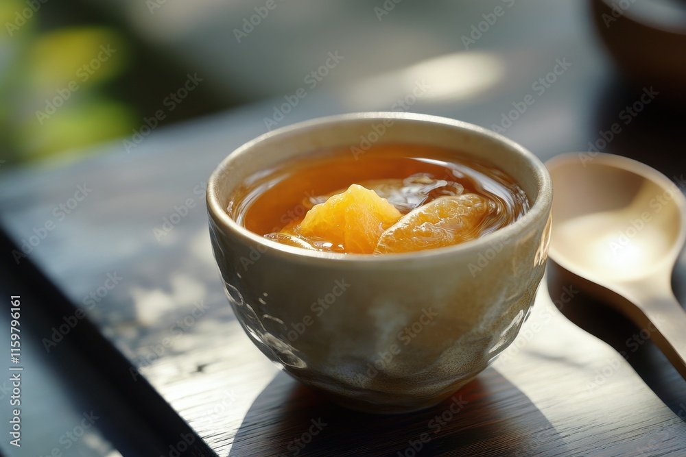 Chamomile tea with honey and yuzu Chamomile tea with honey and yuzu