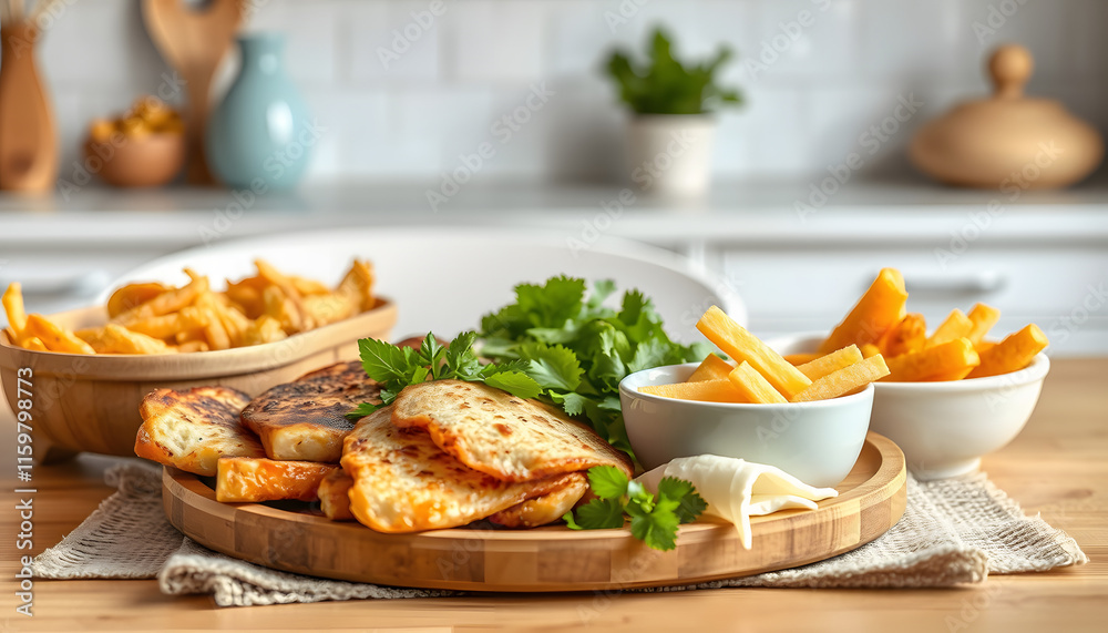 Delicious Western food made at home, in a simple and comfortable home atmosphere isolated with white highlights, png Delicious Western food made at home, in a simple and comfortable home atmosphere isolated with white highlights, png