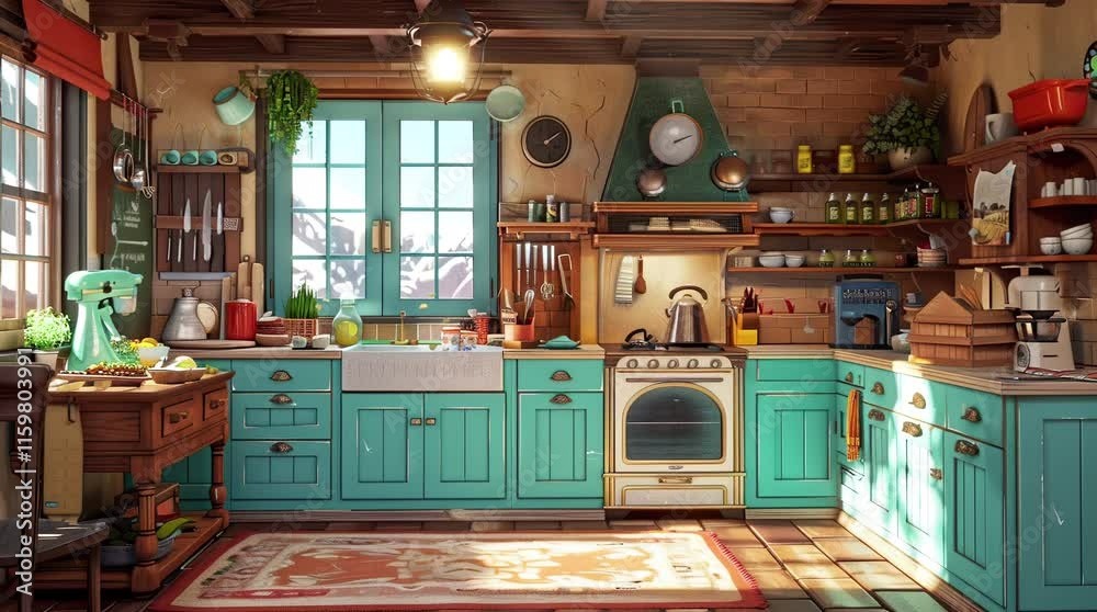 Elegant classic kitchen room with traditional design and modern amenities
Seamless looping 4k time-lapse virtual video animation Generated AI Elegant classic kitchen room with traditional design and modern amenities
Seamless looping 4k time-lapse virtual video animation Generated AI