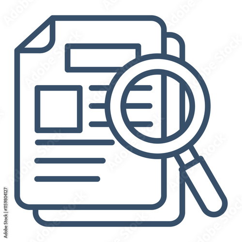 Content Review Icon Element For Design