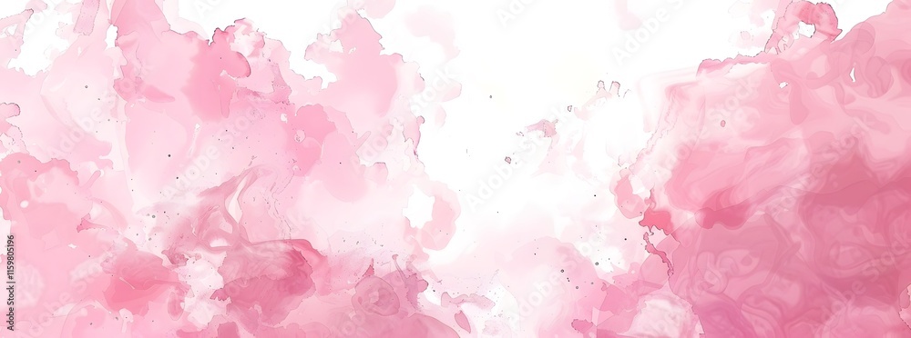 Fototapeta premium Soft pink abstract watercolor design with a gentle blend of hues.