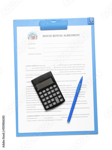 House rental agreement docu...