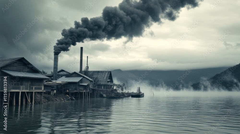 Pollution Impact on Fishing Village Landscape Pollution Impact on Fishing Village Landscape