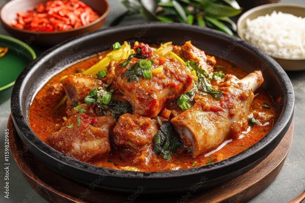 Pork spine stew Pork spine stew
