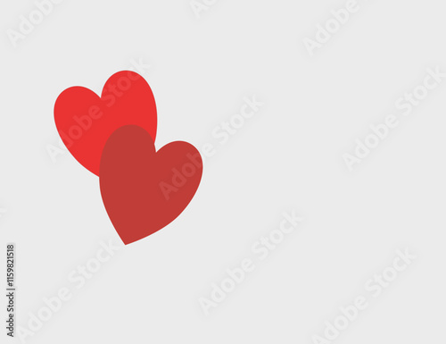 Collection of heart illustrations, Love symbol icon set, love symbol vector.