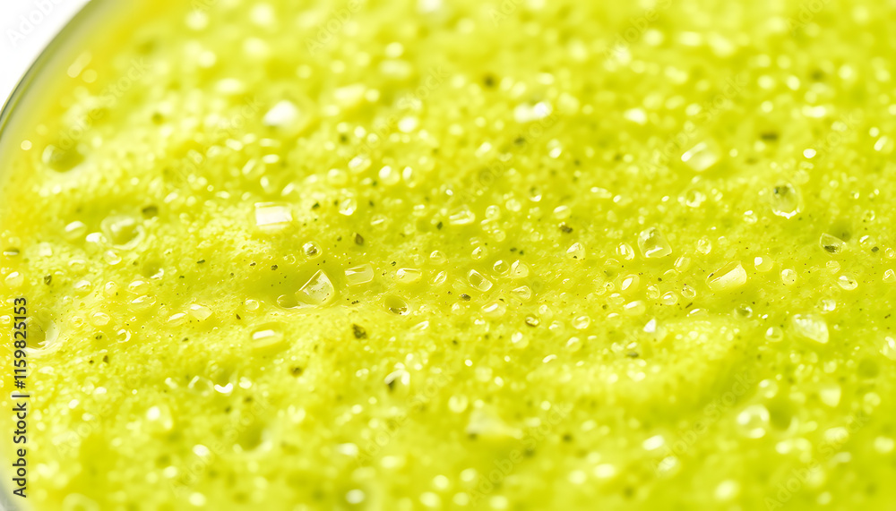 Fresh green smoothie macro shot isolated with white highlights, png Fresh green smoothie macro shot isolated with white highlights, png