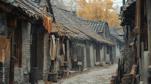 Serene Rural Lane in Soft Light with Dynamic Angles