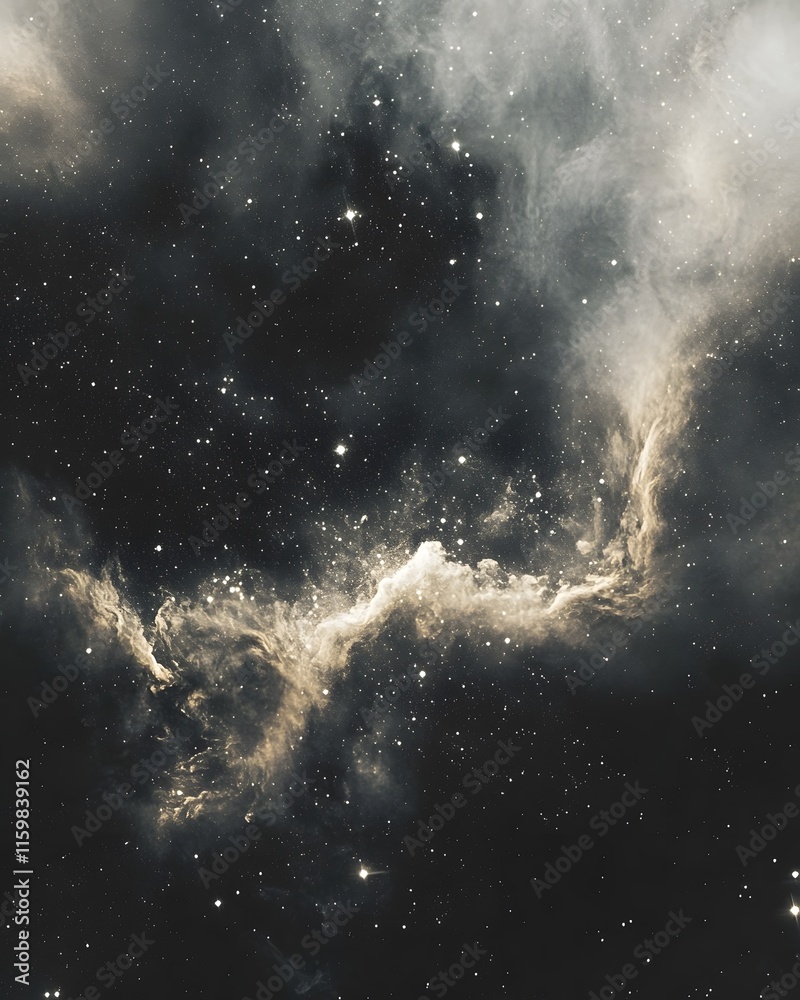 Fototapeta premium Cosmic Nebula with Interstellar Dust and Stars