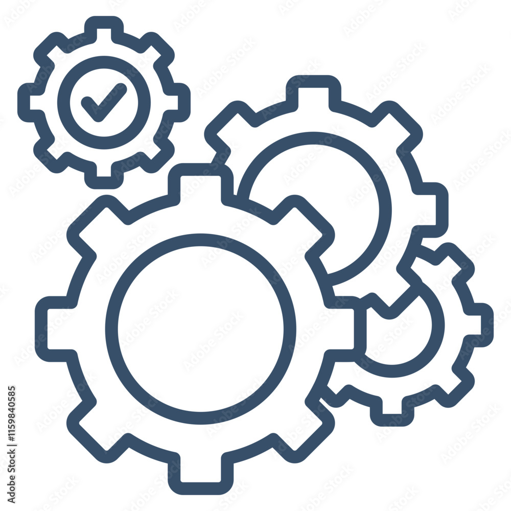 Gear Mechanism Icon Element For Design Gear Mechanism Icon Element For Design