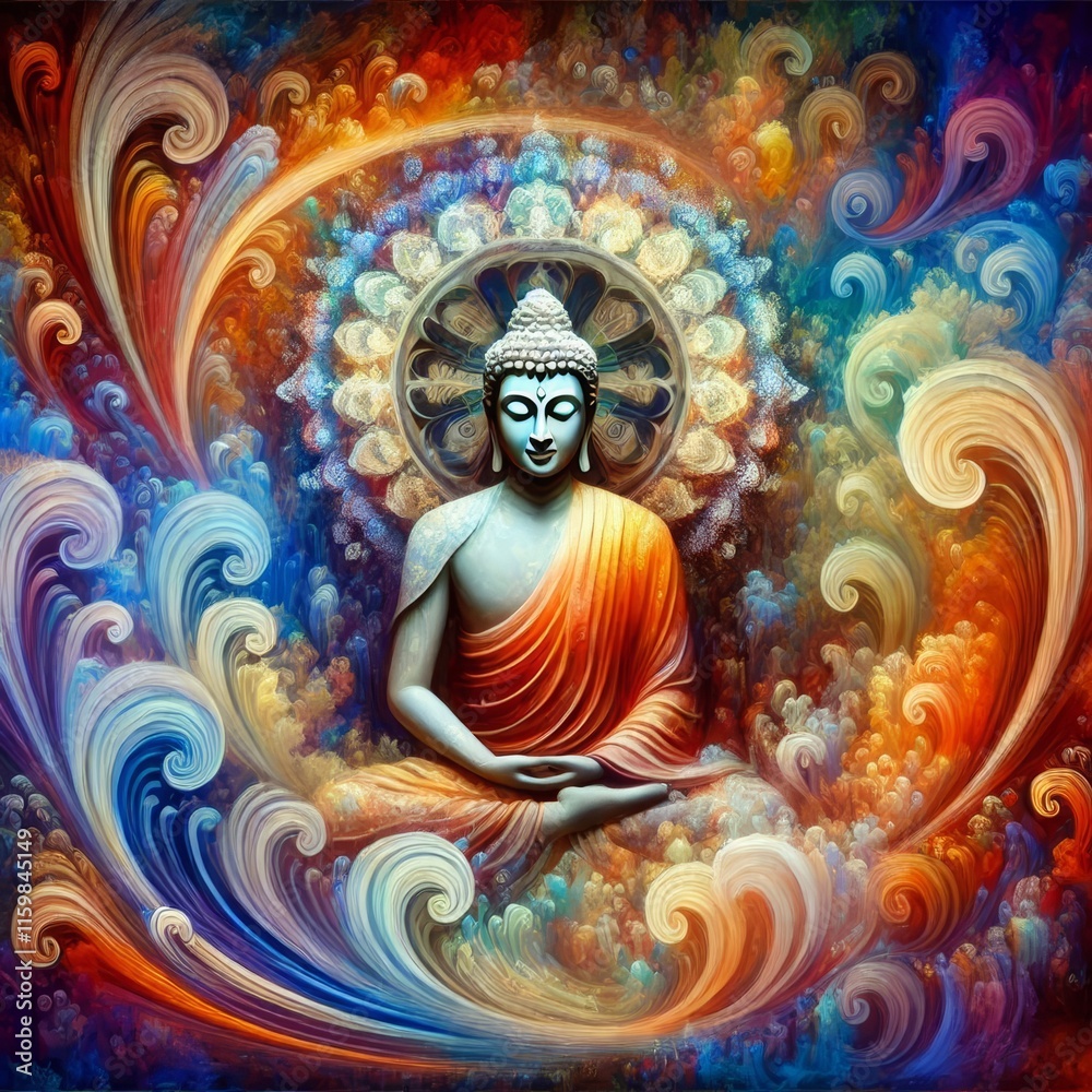 Gautam Buddha Abstract - Generative AI Gautam Buddha Abstract - Generative AI