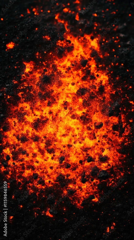 A vibrant display of molten lava with fiery orange and red hues. A vibrant display of molten lava with fiery orange and red hues.