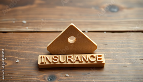 Vision insurance form on the wooden table isolated with white highlights, png photo