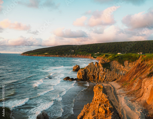 Cape Breton Coastline sunset