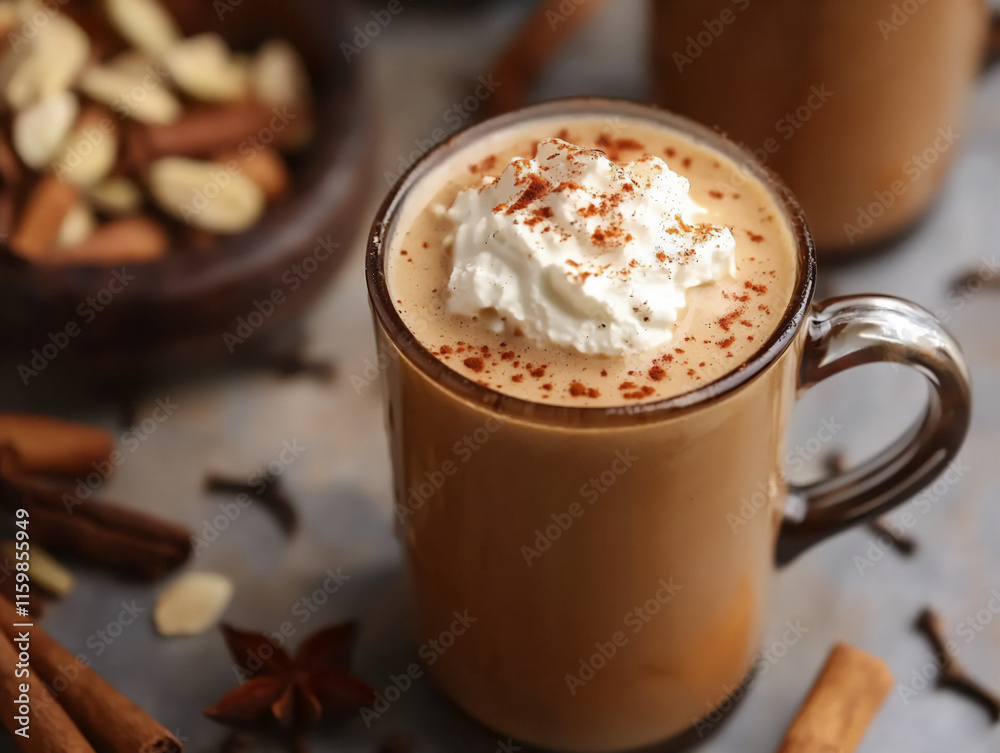  garam chai with whipped cream