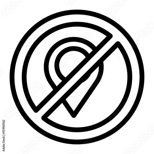 forbidden Line Icon