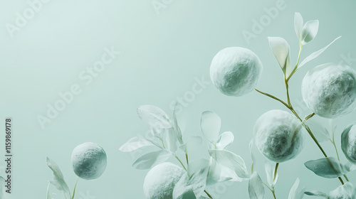 Produce a visual with a flawless, undisturbed seafoam green backdrop. Seafoam. Illustration