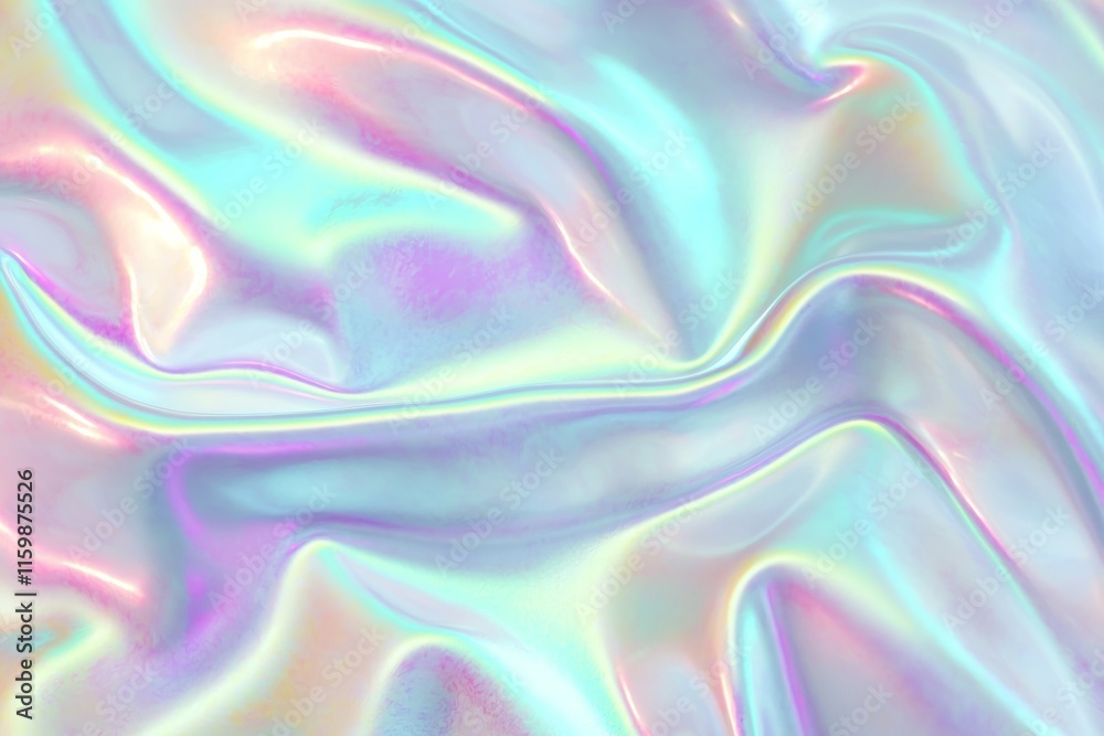 Obraz premium Piece of fabric with a rainbow pattern