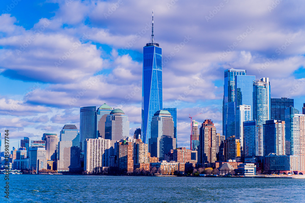 Naklejka premium city skyline