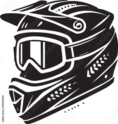 black motorcycle helmet vector, motorcycle helmet vector illustration, motorcycle helmet silhouette vector black and white