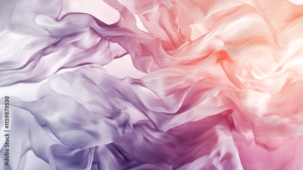Abstract Pastel Fabric Swirls: A Symphony of Soft Hues Abstract Pastel Fabric Swirls: A Symphony of Soft Hues