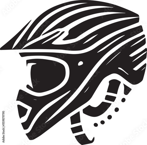 black motorcycle helmet vector, motorcycle helmet vector illustration, motorcycle helmet silhouette vector black and white
