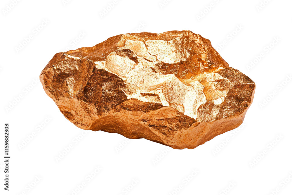 A large rock with a gold color A large rock with a gold color