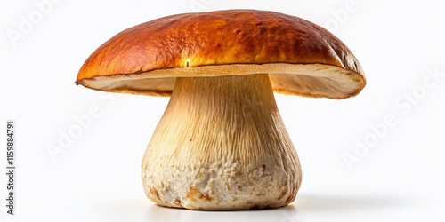 Porcini Mushroom Isolated, Rule of Thirds, High-Resolution, Food Photography